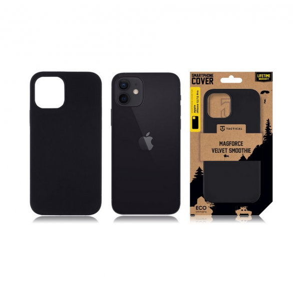 Tactical MagForce Velvet Smoothie Cover för Apple iPhone 12/12 Pro Asphalt