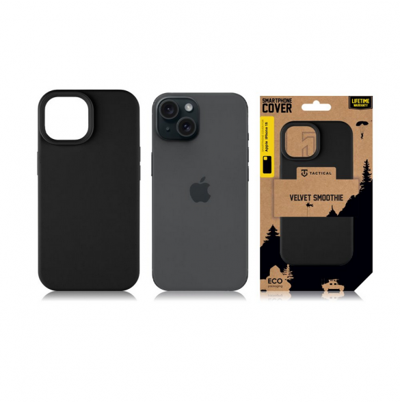 Tactical MagForce Velvet Smoothie Skal till Apple iPhone 15 Asphalt