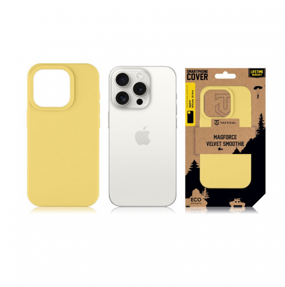 Tactical MagForce Velvet Smoothie Skal till Apple iPhone 15 Pro Banana