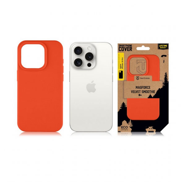 Tactical MagForce Velvet Smoothie Skal till Apple iPhone 15 Pro Chilli
