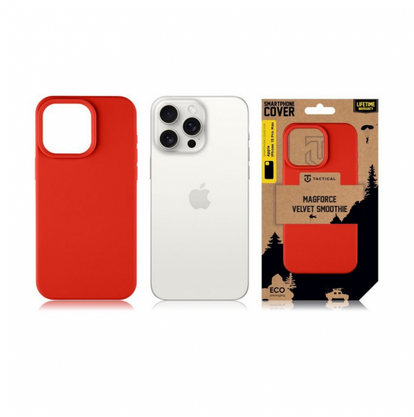 Tactical MagForce Velvet Smoothie Skal till Apple iPhone 15 Pro Max Chilli