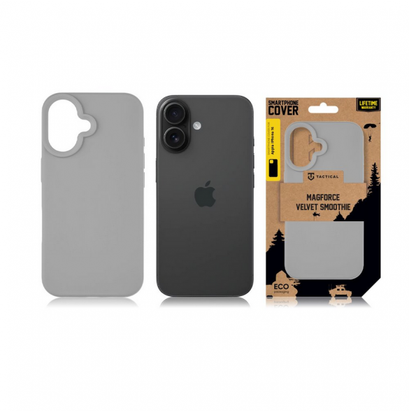 Tactical MagForce Velvet Smoothie Skal till Apple iPhone 16 Foggy