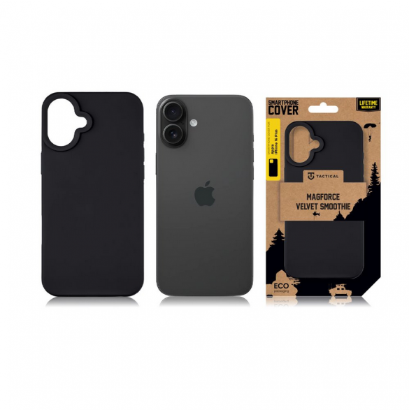 Tactical MagForce Velvet Smoothie Cover för Apple iPhone 16 Plus Asphalt