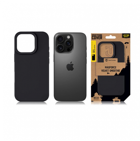 Tactical MagForce Velvet Smoothie Cover för Apple iPhone 16 Pro Asphalt