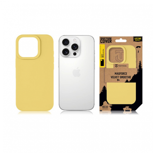 Tactical MagForce Velvet Smoothie Skal till Apple iPhone 16 Pro Banana