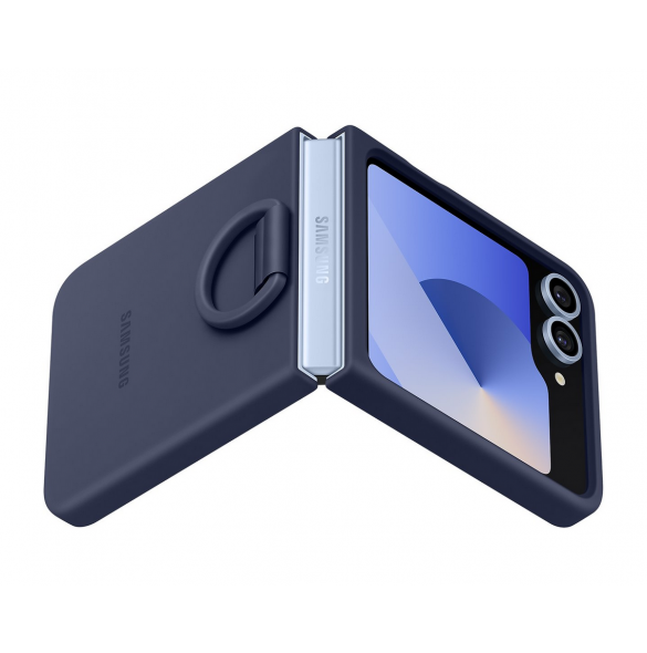 EF-PF741TNE Samsung silikonskydd med ring för Galaxy Z Flip 6 Navy