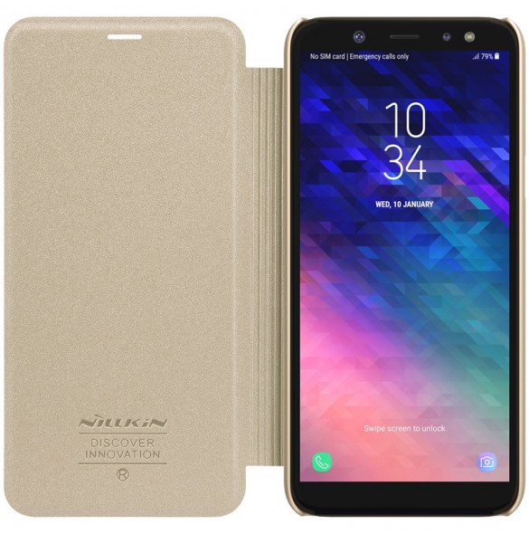 Gyllene och väldigt snygga fodral till Samsung Galaxy A6 Plus 2018 A605.
