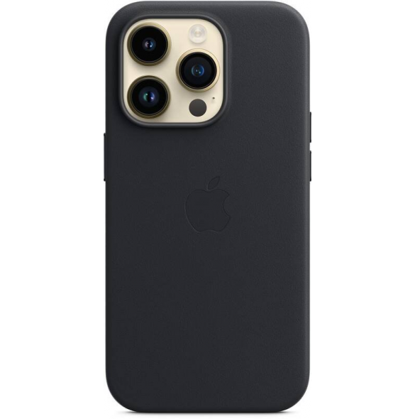MPPM3FE/A Apple Leather Magsafe Skal för iPhone 14 Pro Max Midnight