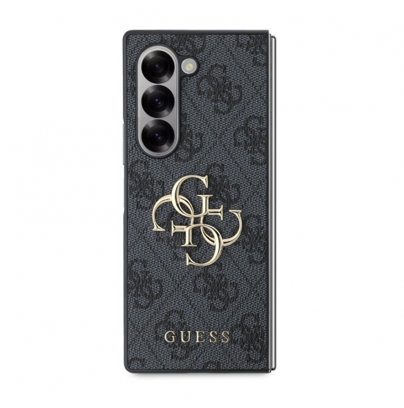 Guess PU 4G metalllogofodral till Samsung Galaxy Z Fold 6 Grå