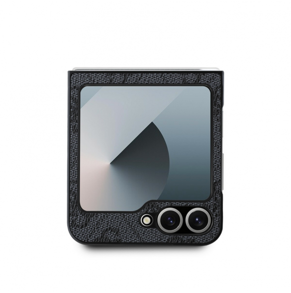 Guess PU 4G metalllogofodral till Samsung Galaxy Z Flip 6 Grå