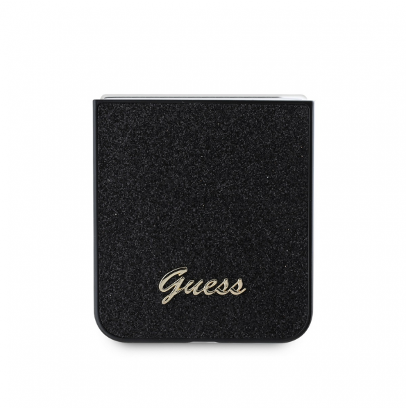 Guess PC/TPU Glitter Flakes metalllogofodral till Samsung Galaxy Z Flip 6 Svart