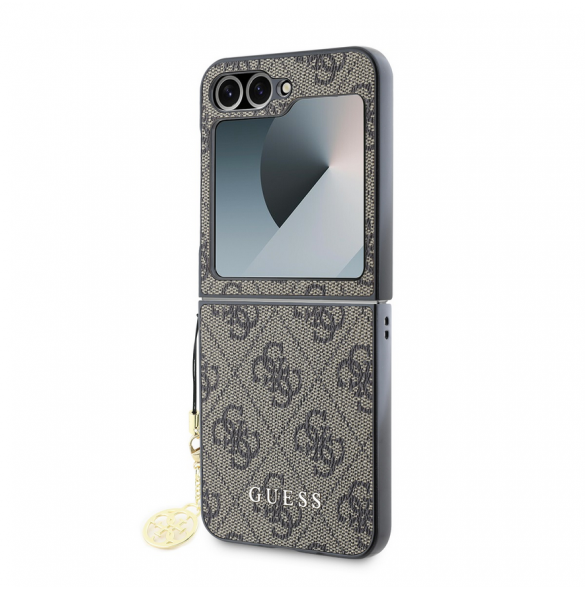 Guess 4G Charm Fodral till Samsung Galaxy Z Flip 6 Brown