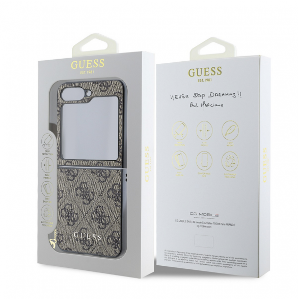 Guess 4G Charm Fodral till Samsung Galaxy Z Flip 6 Brown