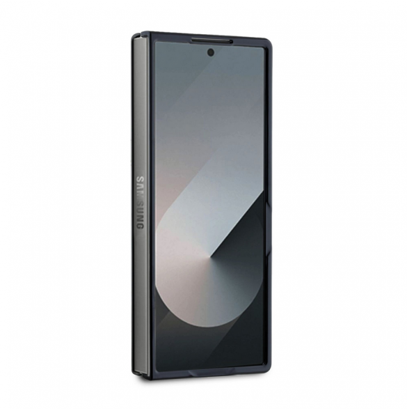 DKNY PU Läder Repeat Pattern Stack Logo MagSafe Fodral för Samsung Galaxy Z Fold 6 Black