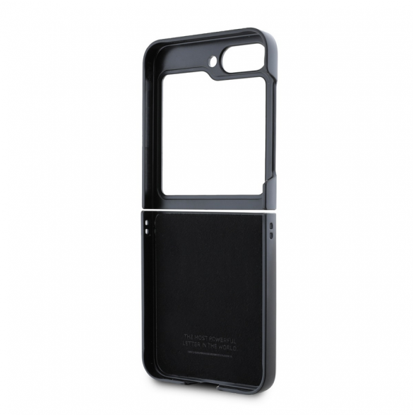 BMW M PU Carbon Tricolor Stripe Fodral till Samsung Galaxy Z Flip 6 Svart