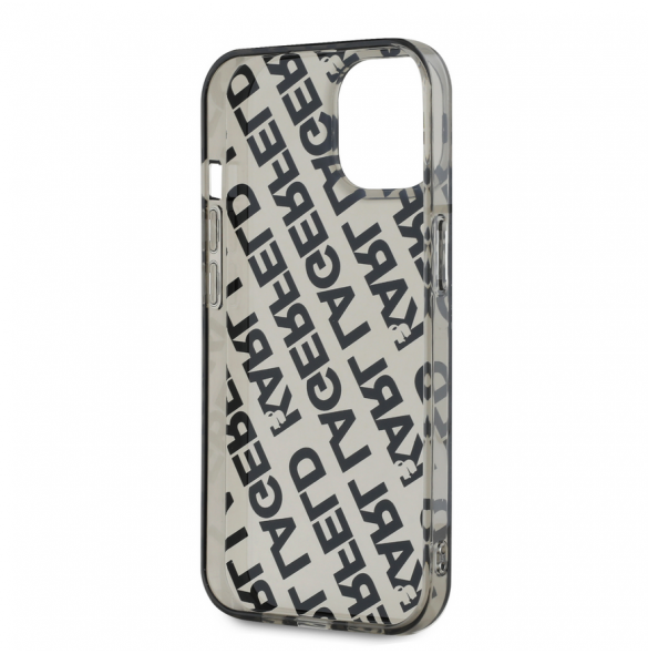Karl Lagerfeld IML Elektropläterad Repeterad Logotypfodral till iPhone 15 Silver