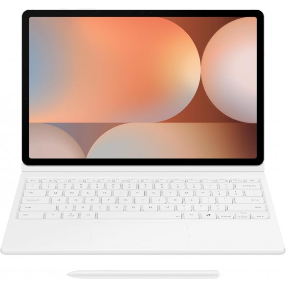 EF-DX925UWE Samsung Book Tangentbordsfodral för Galaxy Tab S9+/S9 FE+/S10+ Vit