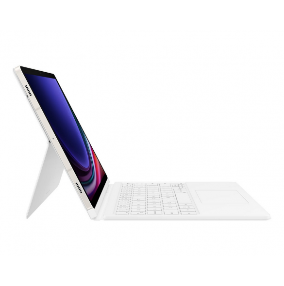 EF-DX725UWE Samsung Book Tangentbordsfodral för Galaxy Tab S9/S9 FE Vit
