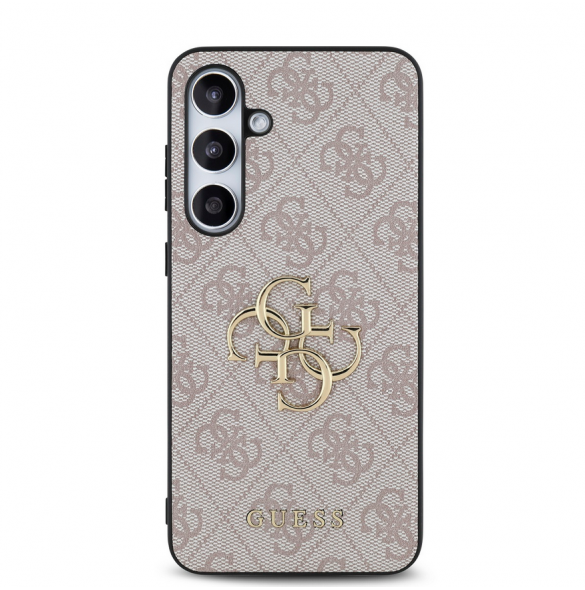 Guess PU 4G metalllogofodral till Samsung Galaxy S24 FE Rosa