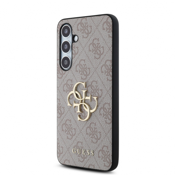 Guess PU 4G metalllogofodral till Samsung Galaxy S24 FE Rosa
