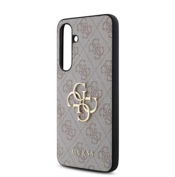 Guess PU 4G metalllogofodral till Samsung Galaxy S24 FE Rosa