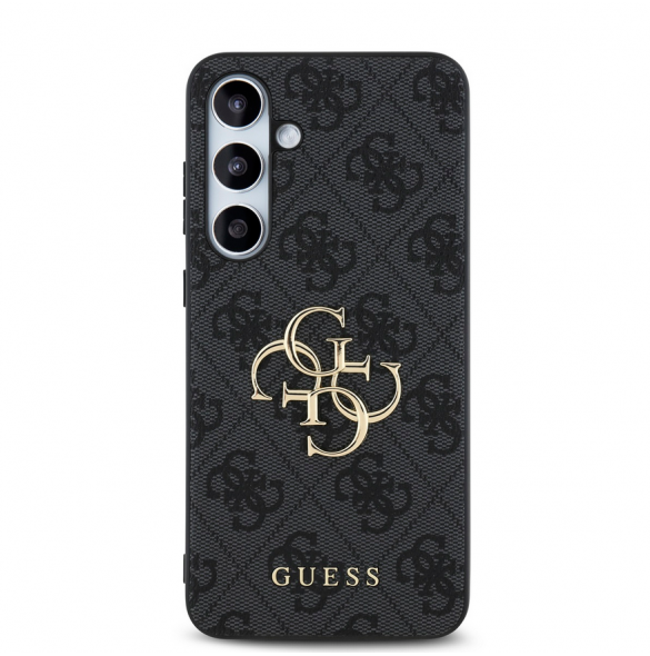 Guess PU 4G metalllogofodral till Samsung Galaxy S24 FE Grå