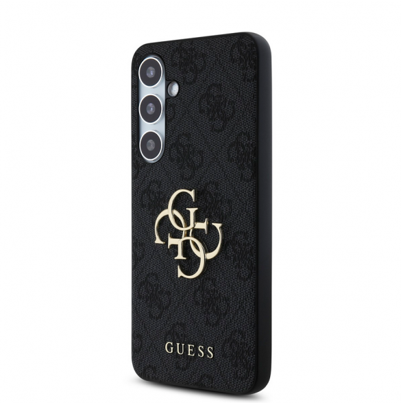 Guess PU 4G metalllogofodral till Samsung Galaxy S24 FE Grå