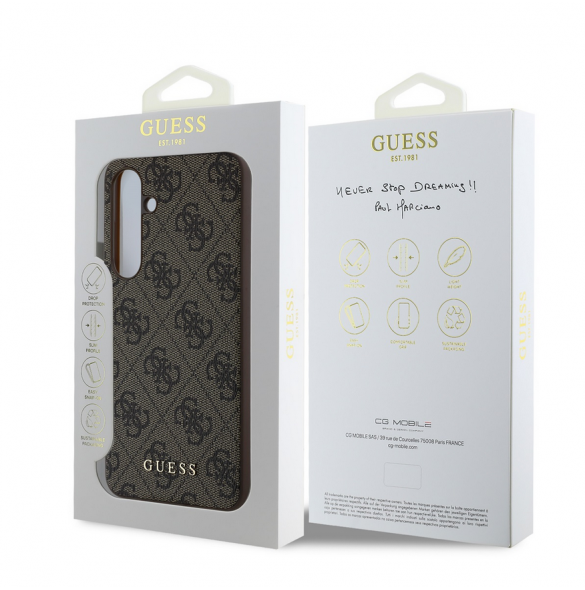Guess 4G berlockfodral till Samsung Galaxy S24 FE Brun