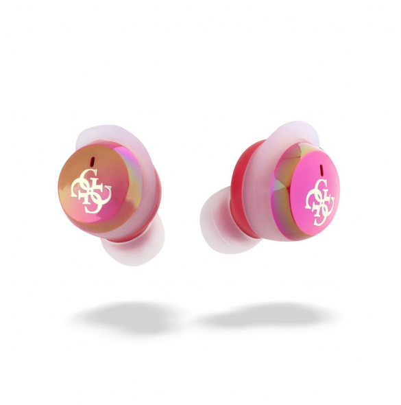 Guess 4G Logotyp Mini TWS trådlösa hörlurar Rosa