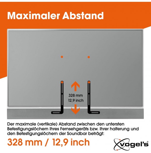 Vogel's SOUND 1250 Universal Soundbar-fäste för montering