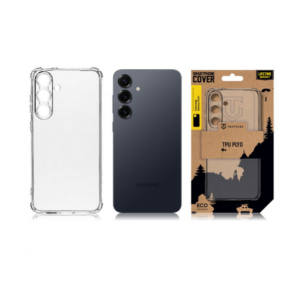 Tactical TPU Plyo Cover för Samsung Galaxy S25+ Transparent