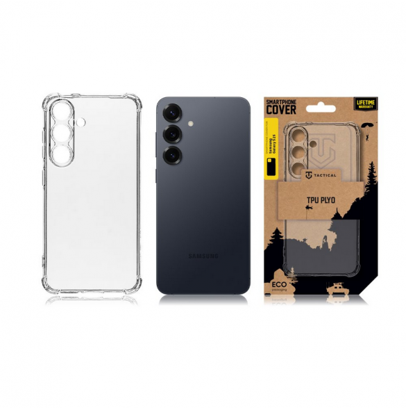 Tactical TPU Plyo Cover för Samsung Galaxy S25 Transparent