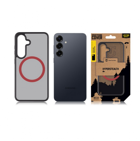 Tactical MagForce Hyperstealth 2.0 Skal till Samsung Galaxy S25 Svart/Röd