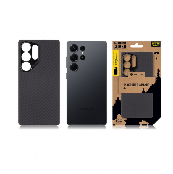 Tactical MagForce Aramid Skal till Samsung Galaxy S25 Ultra Black