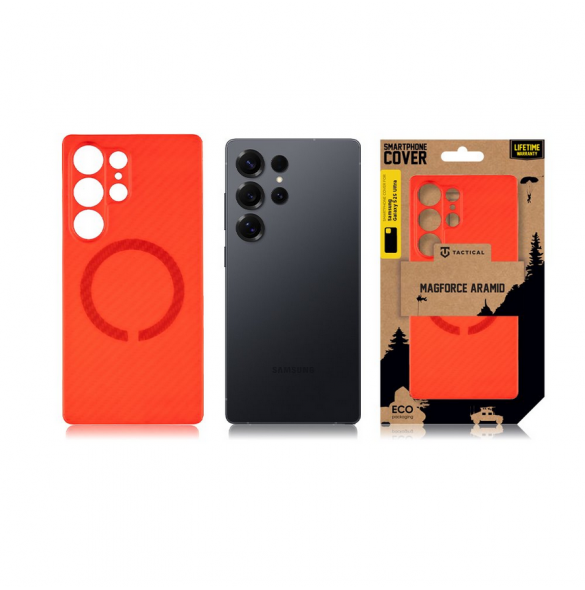 Tactical MagForce Aramid Bloody Mary Limited Edition skal till Samsung Galaxy S25 Ultra