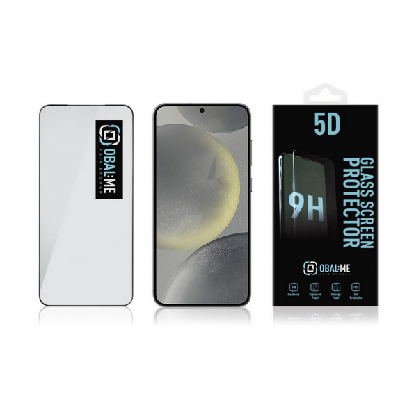 OBAL:ME 5D skärmskydd i glas för Samsung Galaxy S24+/S25+ Svart