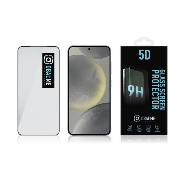 OBAL:ME 5D skärmskydd i glas för Samsung Galaxy S24/S25 Svart