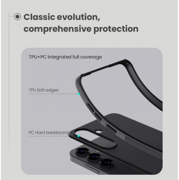 Nillkin Super Frosted PRO Bakskal till Samsung Galaxy S25+ Svart