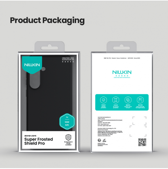 Nillkin Super Frosted PRO Bakskal till Samsung Galaxy S25 Svart