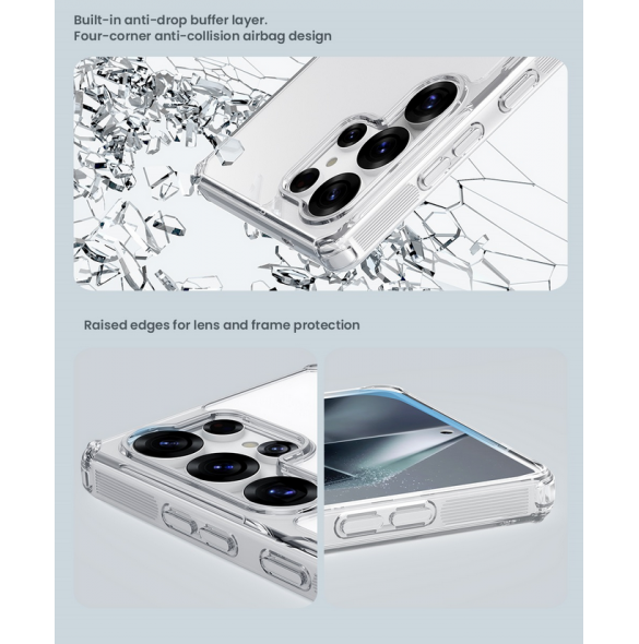 Nillkin Nature TPU PRO skal till Samsung Galaxy S25 Ultra Transparent