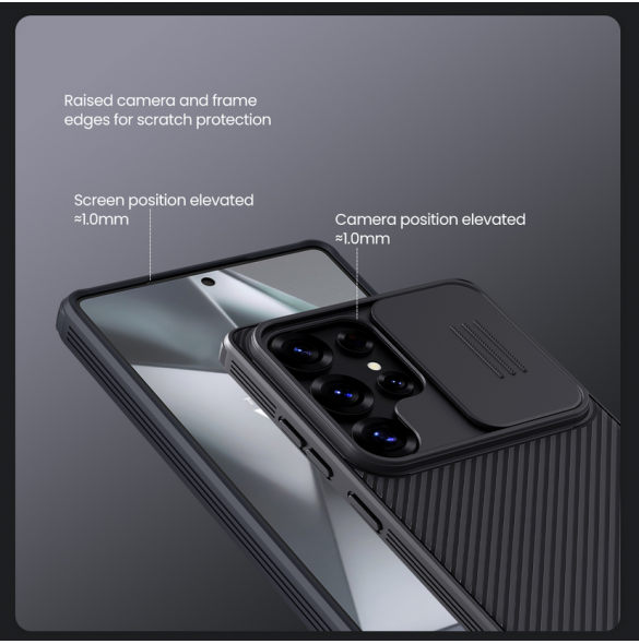 Nillkin CamShield PRO hårt fodral till Samsung Galaxy S25 Ultra Black