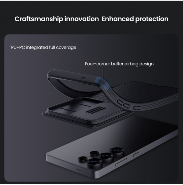 Nillkin CamShield PRO hårt fodral till Samsung Galaxy S25 Ultra Black