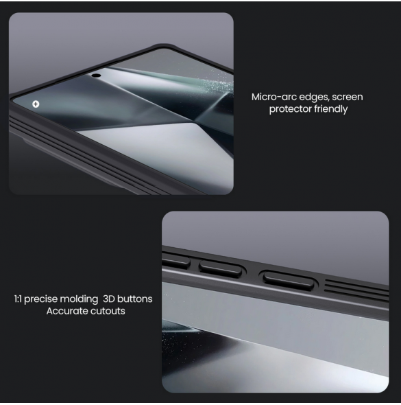 Nillkin CamShield PRO hårt fodral till Samsung Galaxy S25 Ultra Black