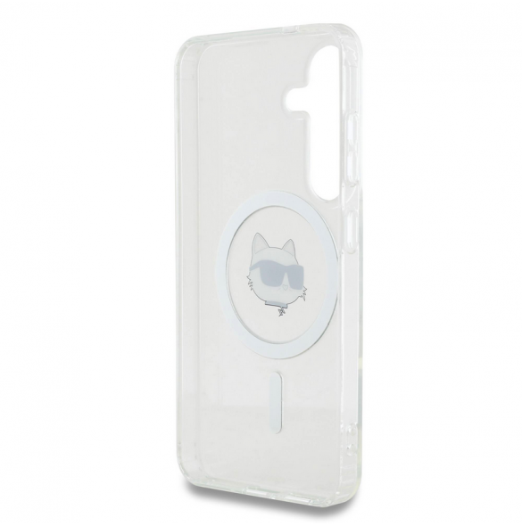 Karl Lagerfeld IML Choupette Head MagSafe Fodral till Samsung Galaxy S25+ Transparent