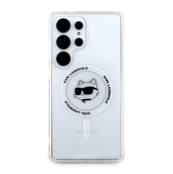 Karl Lagerfeld IML Choupette Head MagSafe Fodral till Samsung Galaxy S25 Ultra Transparent