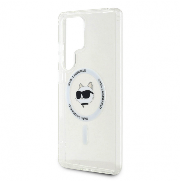 Karl Lagerfeld IML Choupette Head MagSafe Fodral till Samsung Galaxy S25 Ultra Transparent