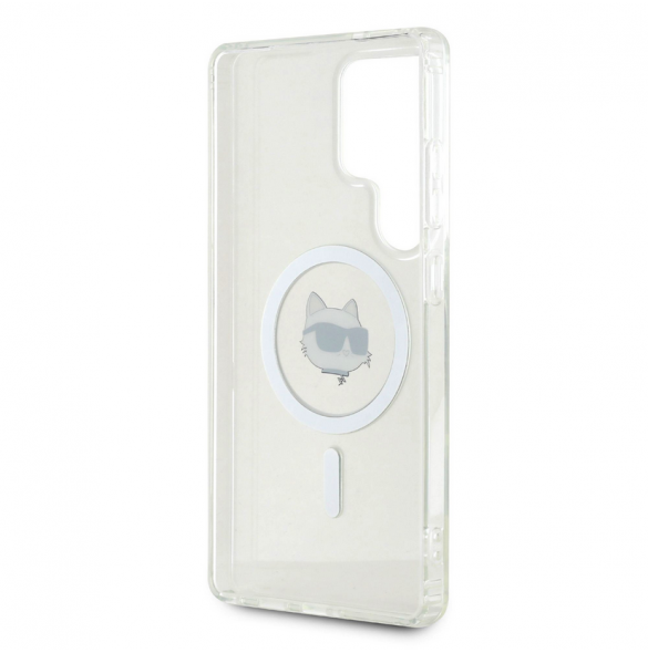 Karl Lagerfeld IML Choupette Head MagSafe Fodral till Samsung Galaxy S25 Ultra Transparent