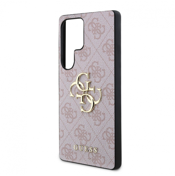 Guess PU 4G metalllogofodral till Samsung Galaxy S25 Ultra Pink