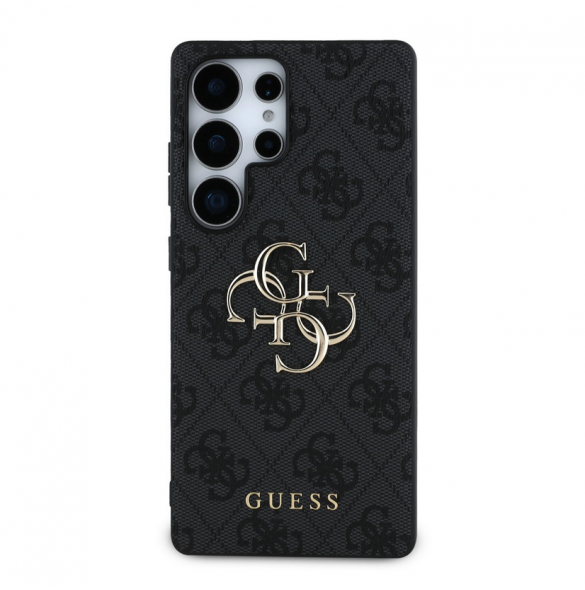 Guess PU 4G metalllogofodral till Samsung Galaxy S25 Ultra Grey
