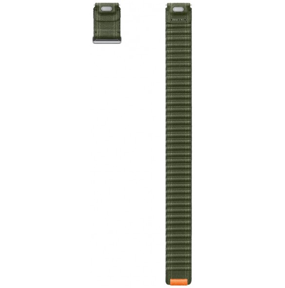Samsung tygband (Medium, M/L) ET-SVL31LKEG för Galaxy Watch7 | Klockarmband, tygrem, kardborreknäppning, hög, grön